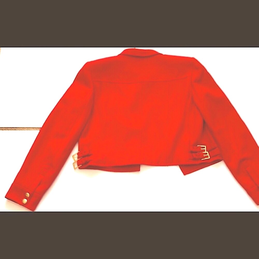 RITA LANG Classic funky all in one- Jacket with high end gold hardware& details - Picture 4 of 5